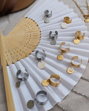 Charger l'image dans la galerie, Bague réglable avec pendentif en acier inoxydable