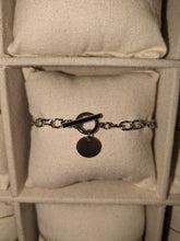 Charger l'image dans la galerie, Bracelet personnalisable fermoir et pendentif - acier inoxydable