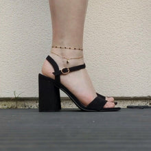 Charger l'image dans la galerie, Bracelet de cheville coloré et strass - acier inoxydable