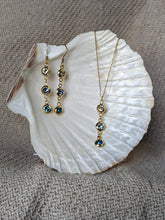 Charger l'image dans la galerie, Parure strass colorés - acier inoxydable