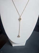 Charger l'image dans la galerie, Collier Y strass blancs - acier inoxydable