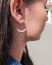 Charger l&#39;image dans la galerie, Créoles perles et chaines
