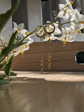 Charger l&#39;image dans la galerie, Boucles d&#39;oreilles pendantes mélange deux chaînes - acier inoxydable
