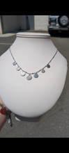 Charger l&#39;image dans la galerie, Collier pampilles martelés et lisses - acier inoxydable
