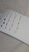 Charger et lire la vidéo dans la visionneuse de la Galerie, Collier gouttes colorées - acier inoxydable
