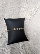 Charger l&#39;image dans la galerie, Bracelet 4 fleurs - acier inoxydable
