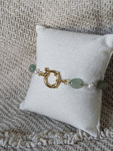 Charger l&#39;image dans la galerie, Bracelet bouée aventurine verte - acier inoxydable

