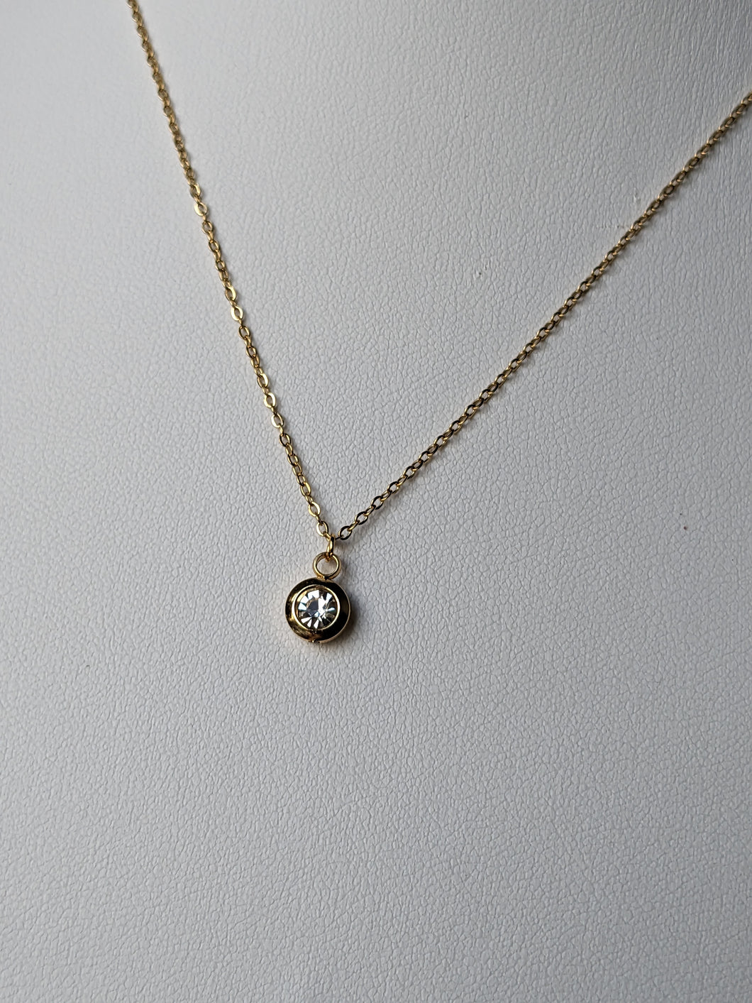 Collier strass blanc - Collection Saint Valentin