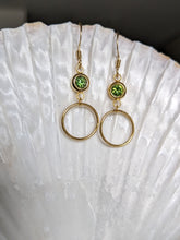 Charger l&#39;image dans la galerie, Boucles d&#39;oreilles strass et anneau - acier inoxydable
