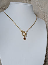 Charger l&#39;image dans la galerie, Collier fermoir et strass - acier inoxydable
