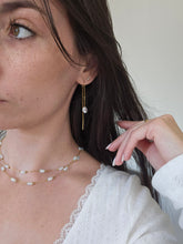 Charger l'image dans la galerie, Collier double effet nacre - acier inoxydable
