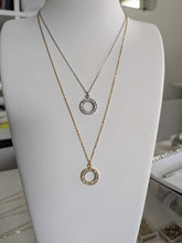 Charger l'image dans la galerie, Collier cercle strass - acier inoxydable
