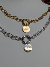 Charger l&#39;image dans la galerie, Bracelet je t&#39;aime - acier inoxydable
