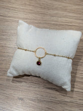 Charger l&#39;image dans la galerie, Bracelet cercle avec strass coloré - acier inoxydable
