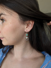 Charger l&#39;image dans la galerie, Boucles d&#39;oreilles anneau strass - acier inoxydable
