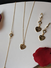 Charger l&#39;image dans la galerie, Collier cœur strass - Collection Saint Valentin
