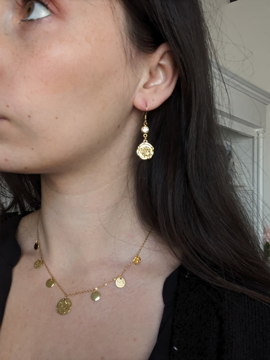 Boucles d'oreilles strass 