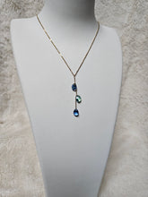 Charger l&#39;image dans la galerie, Collier gouttes colorées - acier inoxydable
