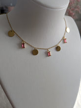 Charger l'image dans la galerie, Collier coloré pendentifs - acier inoxydable
