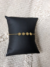 Charger l&#39;image dans la galerie, Bracelet 4 fleurs - acier inoxydable
