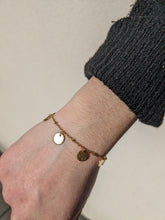 Charger l&#39;image dans la galerie, Bracelet pampilles martelées et lisses - acier inoxydable
