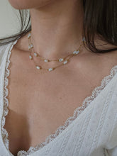 Charger l'image dans la galerie, Collier double effet nacre - acier inoxydable
