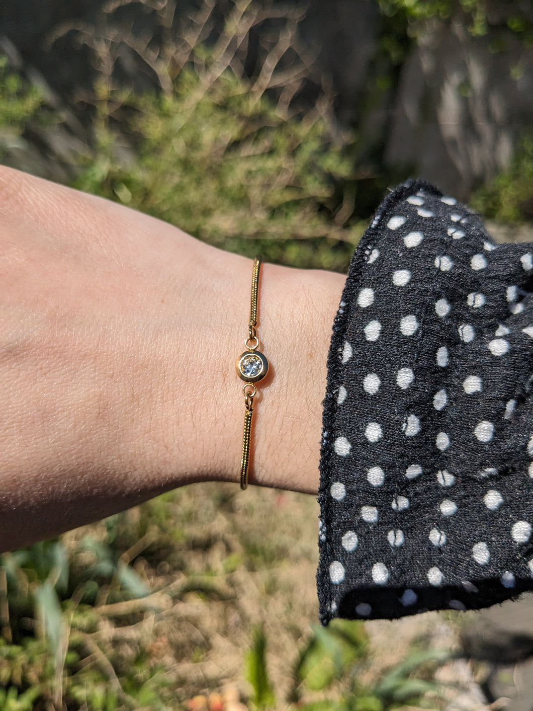 Bracelet réglable coulissant - acier inoxydable