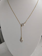 Charger l'image dans la galerie, Collier Y losanges - acier inoxydable
