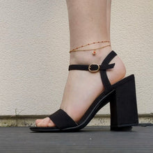 Charger l&#39;image dans la galerie, Bracelet de cheville coloré et strass - acier inoxydable
