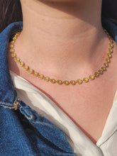 Charger l&#39;image dans la galerie, Collier multicolore reversible - acier inoxydable doré
