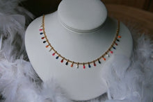 Charger l&#39;image dans la galerie, Collier multicolor - acier inoxydable doré
