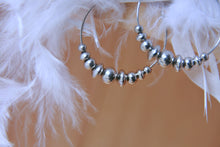 Charger l&#39;image dans la galerie, Créoles perles differentes - acier inoxydable
