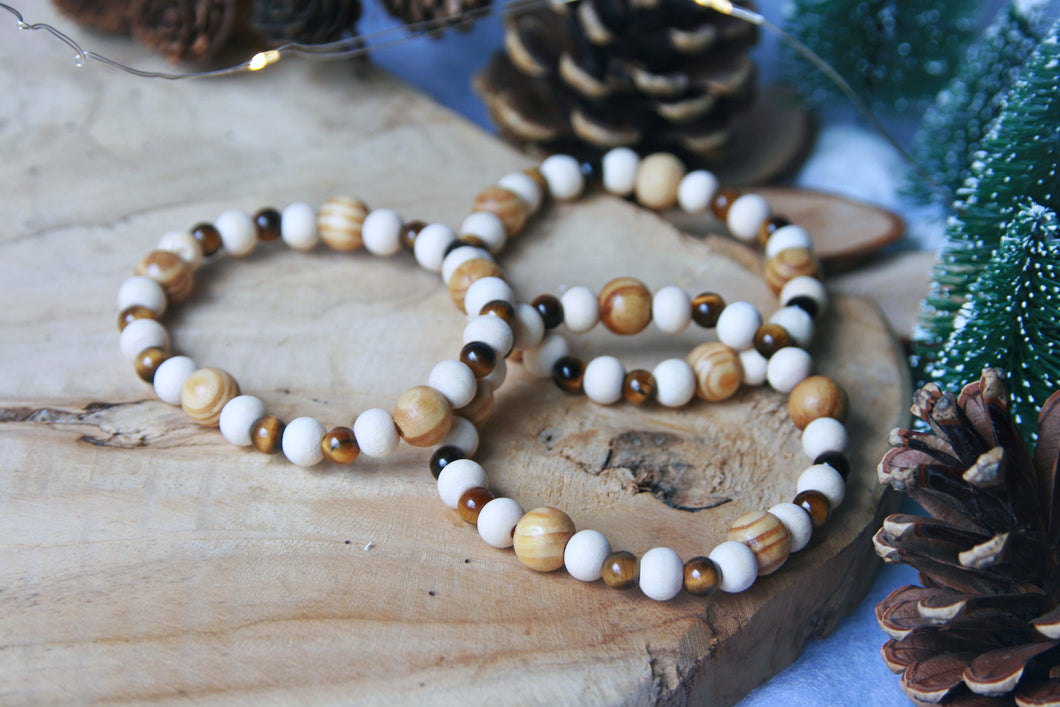 Bracelet homme perles et pierres fines