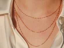 Charger l&#39;image dans la galerie, Collier multirangs 3 chaines fines - acier inoxydable
