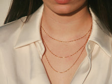 Charger l&#39;image dans la galerie, Collier multirangs 3 chaines fines - acier inoxydable

